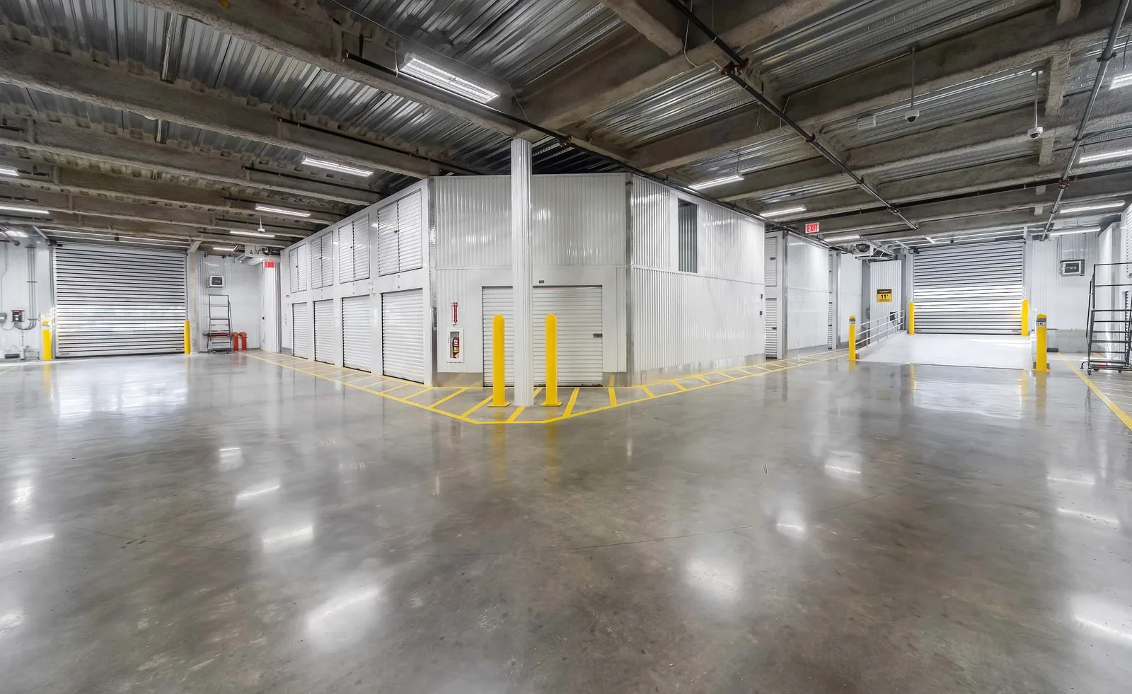 OpenDoors360 commercial real estate photography of a clean warehouse and office space interior, professional photos that document the square footage and condition for a commercial listing